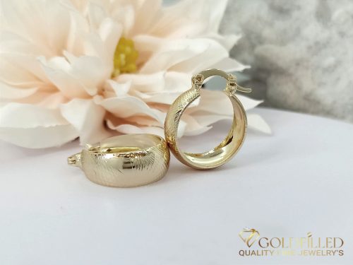 Goldfilled Antiallergén Fülbevaló 24mm 14K szín	