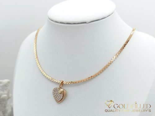 Goldfilled Antiallergenic Necklace 45 cm/4 mm + Pendant 18K color