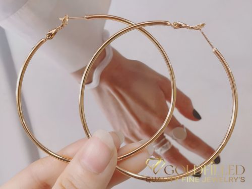 Goldfilled Antiallergenic Hoop Earring 65mm 18K Color