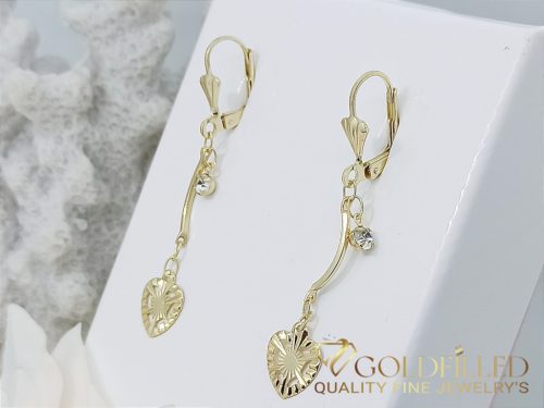 Goldfilled Antiallergenic Heart Earrings 52mm 14K Color