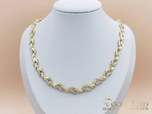 Goldfilled Antiallergenic Necklace 50 cm/8 mm Multicolor Color