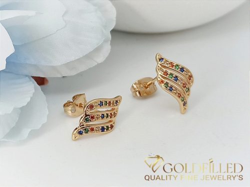 Goldfilled Antiallergenic Stud Earring 8 mm 18K Color