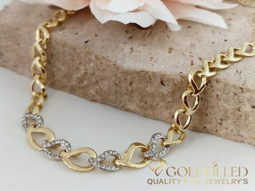 Goldfilled Antiallergenic Bracelet 19 cm/5-9 mm 14K Color