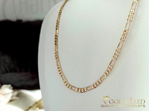 Goldfilled Antiallergenic Necklace 60cm Long and 3.8mm Wide Color 18K