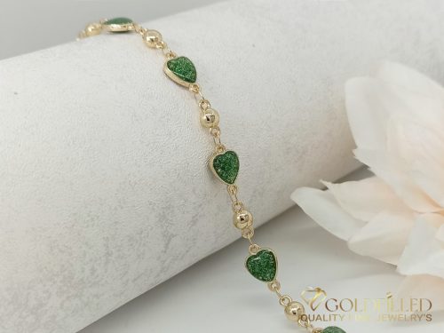 Goldfilled Anklet 27cm/3-6mm Color 14K