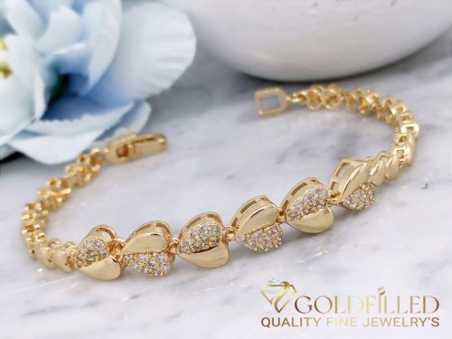 Goldfilled Antiallergenic Bracelet 18.5/4-10mm 14K color