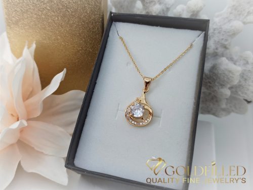 Goldfilled Antiallergenic Necklace 45 cm/2.5 mm + Pendant 18K color