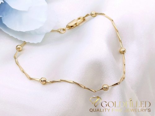 Goldfilled Antiallergenic Bracelet 19cm /6mm 18K