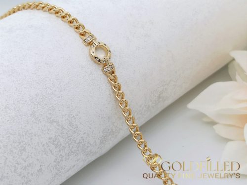 Goldfilled Antiallergenic Bracelet 18.5/4-8mm 18K color