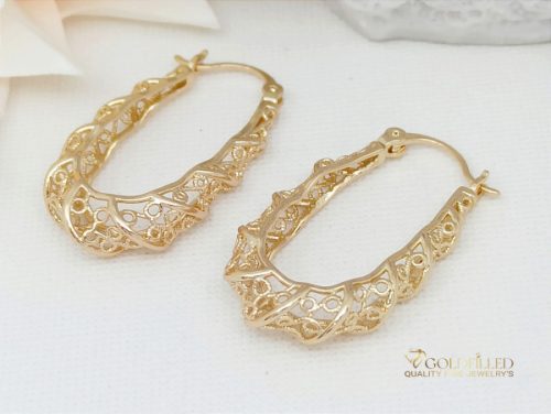 Goldfilled Antiallergenic Twisted Earring 35mm