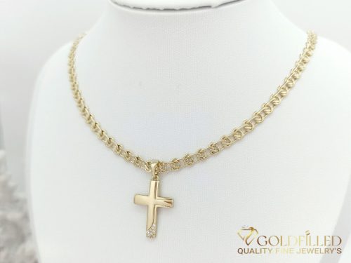 Goldfilled Antiallergenic Necklace 50 cm/5 mm + Pendant 18K color