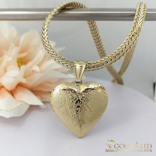 Goldfilled Antiallergenic Necklace45 cm/5 mm + Pendant ( Open )  18K color