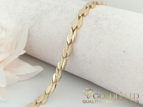 Goldfilled Antiallergenic Bracelet 19 cm/7.2 mm 14K Color