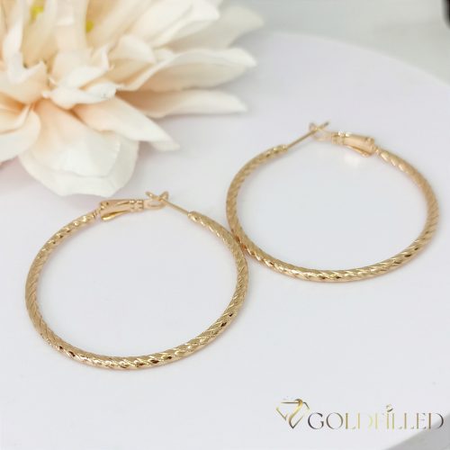 Goldfilled Antiallergenic Hoop Earring 40mm 18K Color