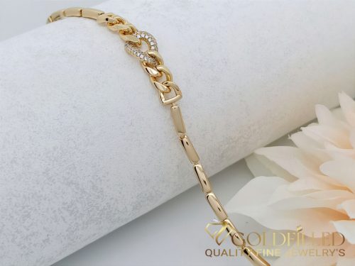 Goldfilled Antiallergenic Bracelet 17cm/8mm 14K color