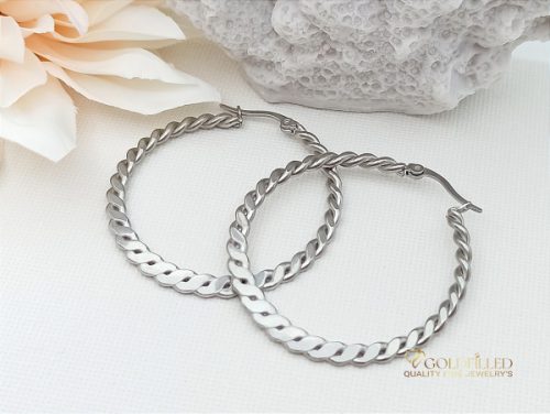 Goldfilled Antiallergenic Twisted Hoop Earring 40mm