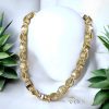 Goldfilled Antiallergenic Luxury Barakka Necklace 70 cm Long and 11 mm Wide (150g) 14K Multicolor color