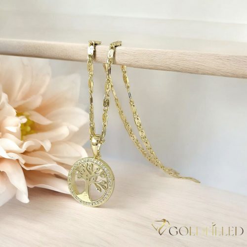 Goldfilled Antiallergenic Necklace 50 cm/2mm + Pendant 18K color