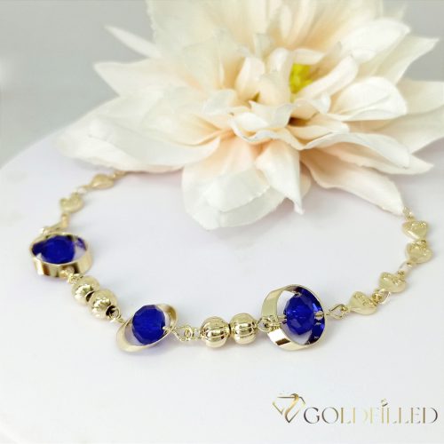 Goldfilled Antiallergenic Bracelet 18.5cm+4cm/4-8mm 14K color