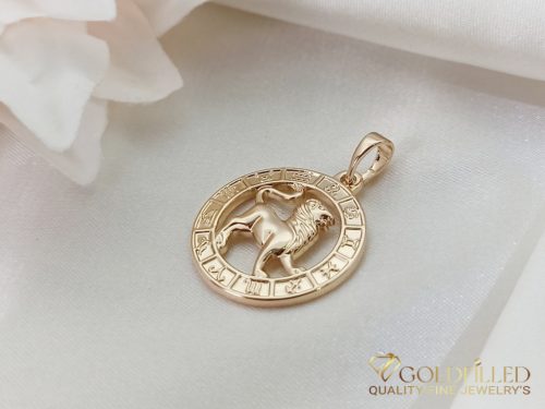 Goldfilled Antiallergenic Necklace 45cm / 3mm + Bull Medallion 18K color