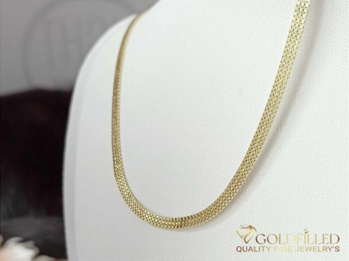 Goldfilled Antiallergenic Necklace 50cm Long and 3.5mm Wide Color 14K