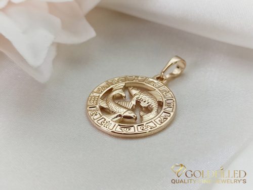 Goldfilled Antiallergén Medál 28mm 18K szín