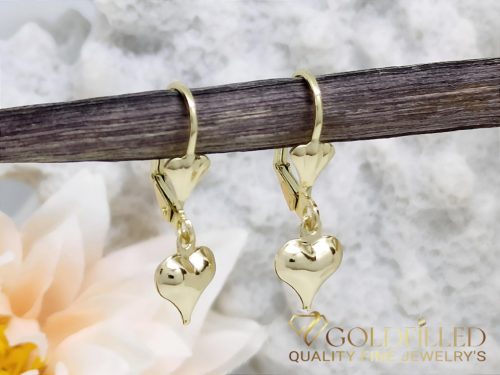 Goldfilled Antiallergenic Heart Earrings 27mm 14K Color