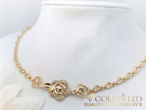 Goldfilled Antiallergenic Exclusive Necklace 50 cm/3-8 mm 18K Color