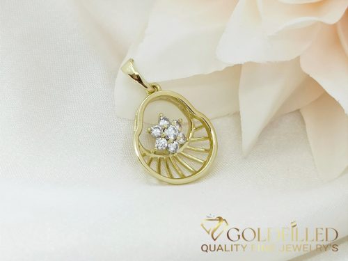 Goldfilled Antiallergén Medál 25 mm 14K szín