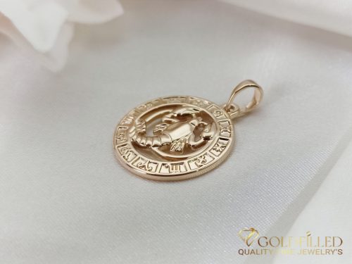 Goldfilled Antiallergén Medál 28mm 18K szín